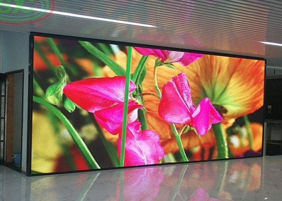 SMD 3528 P6 Large RGB LED Die-Casting Aluminium Screen IP65 Long Life Indoor LED TV Wall