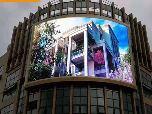 Full Color Outdoor Waterproof LED Digital Signage Flexible HD No Mosaic Outdoor full color led display
