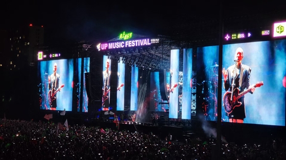 Display LED a colori interni ad alta definizione in alluminio