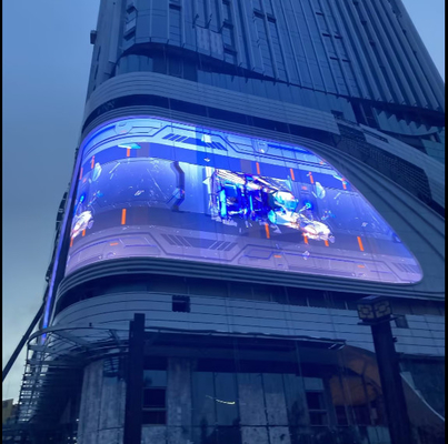 P5 di alta qualità 960X960mm Pubblicità Installazione fissa LED impermeabile parete video, supporto curva design angolo,3840hz