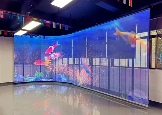 schermo trasparente a LED con un design di pannello ultra-sottile resistente alle intemperie