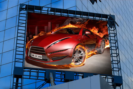SMD2727 Pubblicità all'aperto Full Color LED Screen Rental Case in ferro/acciaio