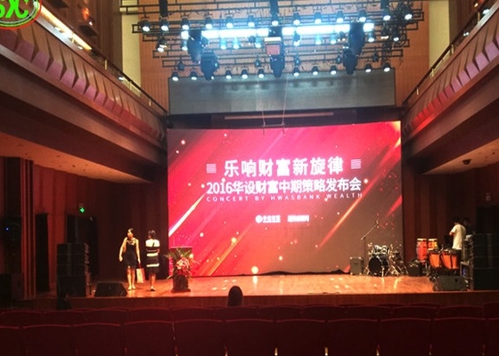 Concerto di schermo in alluminio a fusione HD Personalizzabile sfondo di scena interna schermo a LED Alta frequenza di aggiornamento
