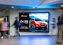 P5 Hd Alta risoluzione all'interno Display a LED a colori video pannello murario in alluminio a fusione a stiro