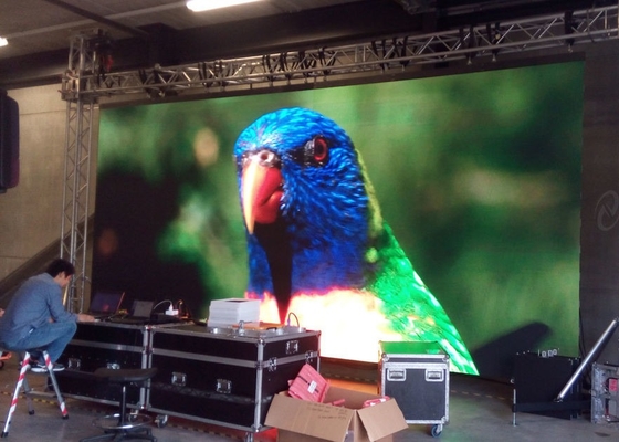 P3.91 Affitto di palcoscenico ad alta luminosità Display a LED a colori interni con armadio in alluminio stampato
