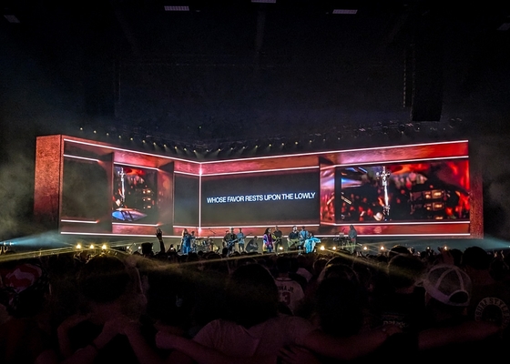 Grandi schermi a LED in alluminio/noleggio per eventi pubblicitari P5 Stage Video Panel, IP65 esterno