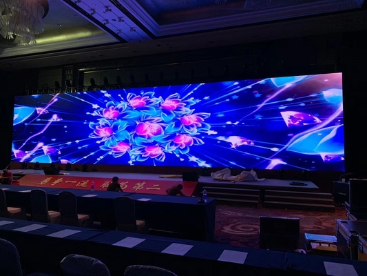 Display di cartelloni in alluminio a colori a LED per interni ad alta definizione per palchi e sale conferenze