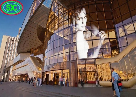 Cina Indoor P3.9-7.8 Full Color Transparent Led Display Screen Smd Curved