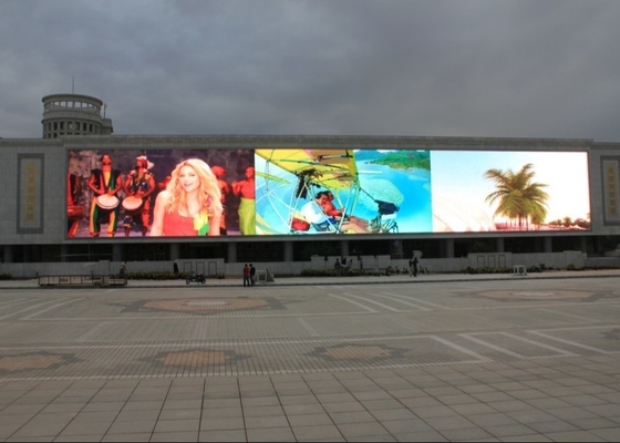 Noleggio su misura grande display LED pubblicitario esterno a colori 1R1G1B