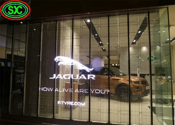 Wafer Chip Transparent LED Panel Alta visibilità Armadio in ferro/acciaio LED display trasparente