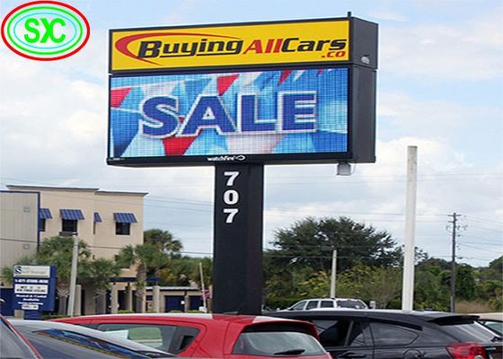 P10 Outdoor LED Billboard 10mm Pixel 50000cd Luminosità