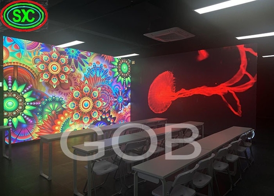 Canbest V Series 500x500mm COB P1.2 P1.5 P1.9 P2.6 P2.9 Display LED ad angolo destro interno Schermata a LED ad angolo 90 gradi parete video