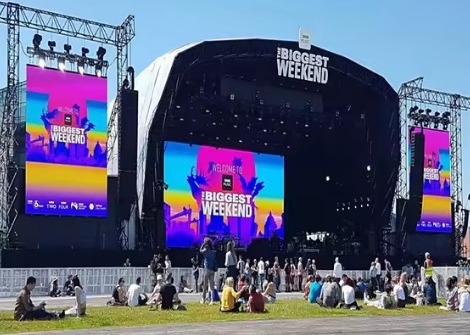 Sfondo del palcoscenico schermi a LED giganti a colori pieni interni P3 Modulo LED Video Wall