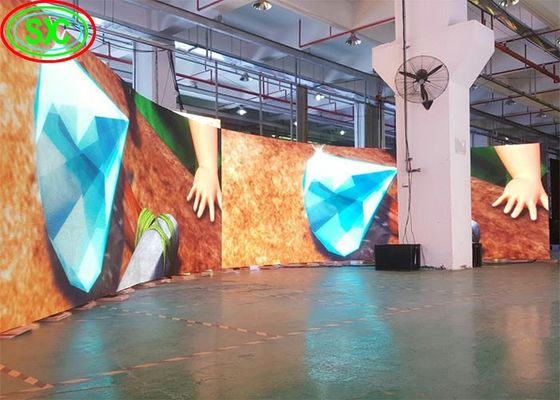 P4 Display a LED a colori interni a 4 mm 600W/M2 Angolo di visione 160°