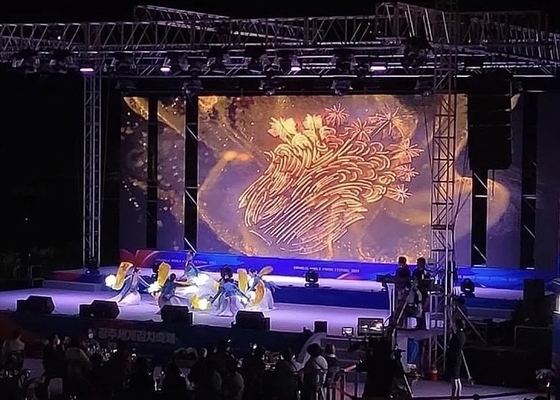 Display LED a sfondo a fase P5 ad altissima luminosità con struttura multi-loop