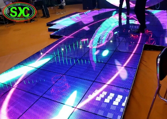 P3.91 Illuminazione a LED a colori interni Pavimento da ballo 250*250mm Modulo LED 65410 punti/metro quadrato
