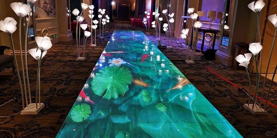 Prezzo buono Crea un'atmosfera indimenticabile con il nostro controllo del piano da ballo a LED RGB 3IN1 Illuminazione del pavimento Effetto di illuminazione luminosa in linea