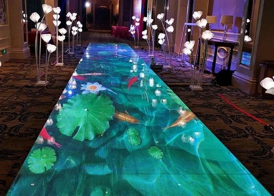 1R1G1B Outdoor P6 IP65 LED Dance Floor 1/8 Scansione per la pubblicità dei concerti