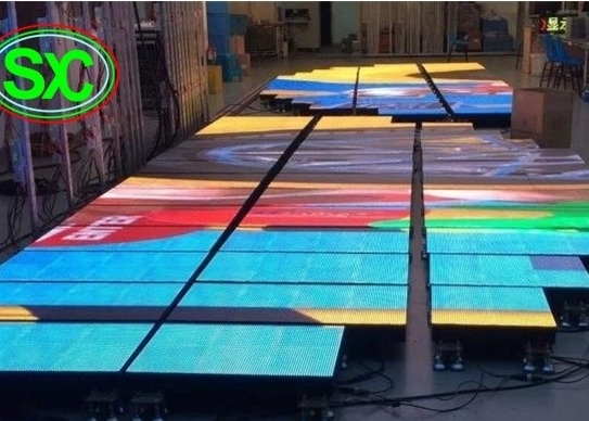 P3.91 Illuminazione a LED a colori interni Pavimento da ballo 250*250mm Modulo LED 65410 punti/metro quadrato