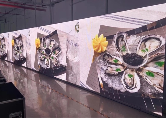 Noleggio di schermi per conferenze all'interno di piccoli locali Pubblicità schermo a LED P2.5 HD Aluminio Screen leggero Noleggio