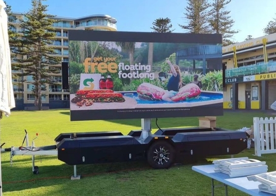 Rental Die-Cast Aluminum HD Outdoor P4.81 Mobile Truck LED Display, modulo da 250*250mm