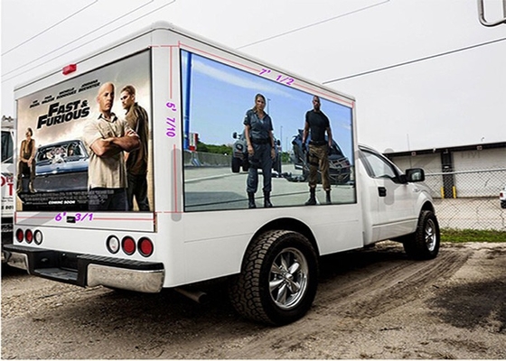 Pixel Pitch 5mm Mobile Truck Display LED Dimensione personalizzata Alto impermeabile Portatile Facile da installare