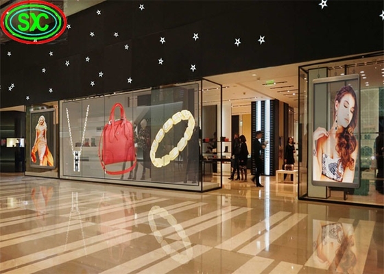 Display a LED trasparente 3 in 1 RGB 5 mm pixel pitch SMD5050 Full Color Efficienza energetica