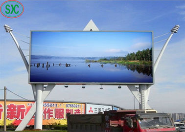 10mm pixel pitch Outdoor LED billboard a colori, pubblicità commerciale LED display
