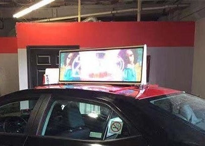 Pubblicità di taxi a LED P3 personalizzabile Piccolo, staccabile e facile da installare