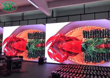 P4LED interno schermo in alluminio a fusione sospeso schermo a LED 512mm X512mm Box