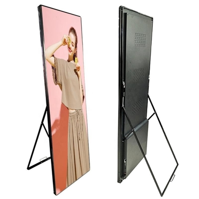 Display HD a LED P2.5 a colori piatti in piedi pubblicità 1/16 Parete di scansione