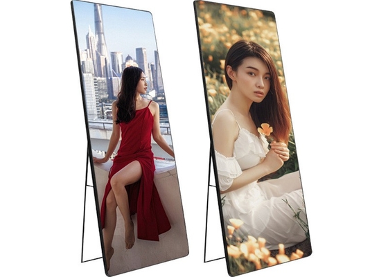 Display HD a LED P2.5 a colori piatti in piedi pubblicità 1/16 Parete di scansione