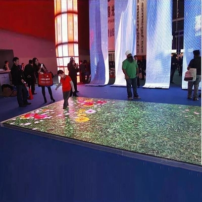 Indoor SMD3535 Sound Active Dj Led Disco Dance Floor Panels di luce bianca calda