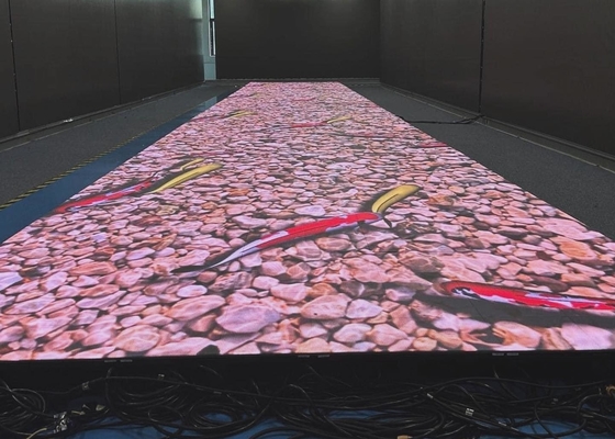 P2.5 Video a colori piattaforma da ballo, SMD Piastrelle luminose per pavimenti 1/32 Modulo di scansione 160*160mm