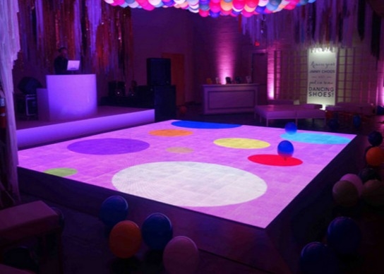 Piana da ballo a LED P 4.81 personalizzabile in colore RGB per 220V di tensione