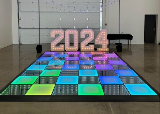 P3.91 Illuminazione a LED a colori interni Pavimento da ballo 250*250mm Modulo LED 65410 punti/metro quadrato