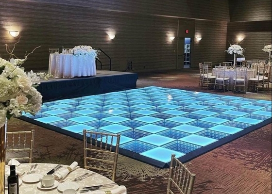 P3.91 Illuminazione a LED a colori interni Pavimento da ballo 250*250mm Modulo LED 65410 punti/metro quadrato