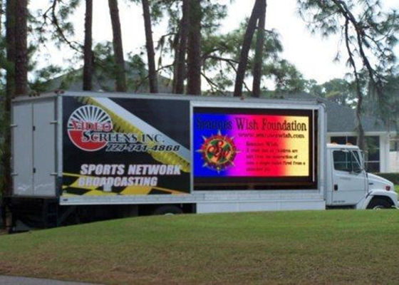 P6 Schermo LED per dispositivi mobili all'aperto IP65 impermeabile 5000 cd/m2 Luminosità