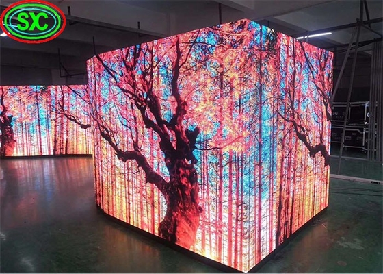 Modulo morbido ad alta luminosità HD P2.5 P3 P4 P5 interno LED fisso Flessibile Videowall cilindrico