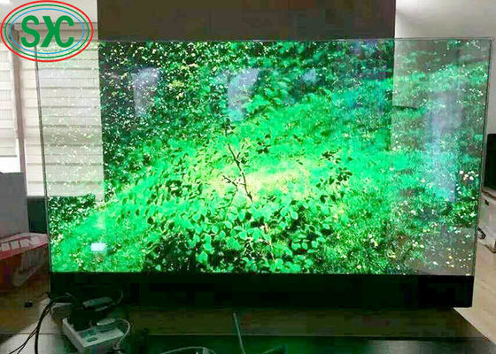 Schermo LED trasparente a colori 500x1000mm, cabinet con alta frequenza di aggiornamento