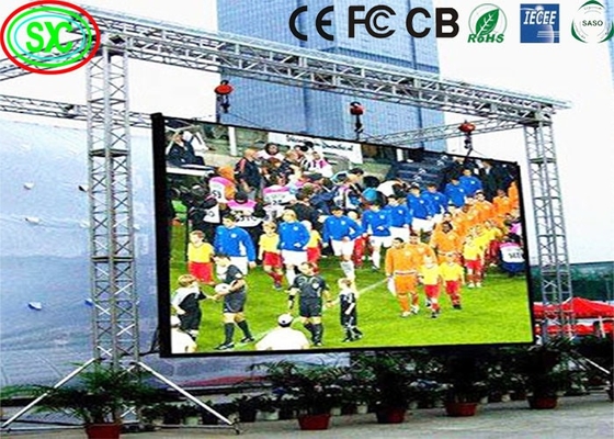 Noleggio schermo a colata in alluminio schermo palcoscenico schermo pubblicitario P20 grande display a LED