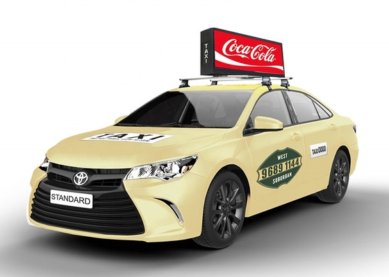 Schermi per taxi Display LED per cartelloni automobilistici a basso costo, schermi a LED per il tetto dei taxi