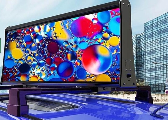Schermi per taxi Display LED per cartelloni automobilistici a basso costo, schermi a LED per il tetto dei taxi