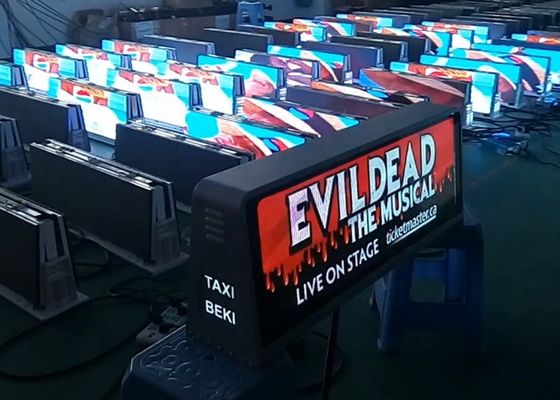 Display per tetto auto a LED a colori P6 HD, impermeabile IP65