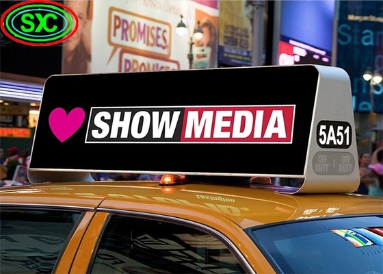 Display LED del tetto del taxi HD impermeabile a colori Wifi GPS Billboard P5