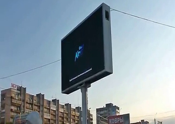 100000 ore di durata P3.91 Display di segnaletica per tende a rete a LED all'interno con densità di pixel 65410 e trasparenza chiara