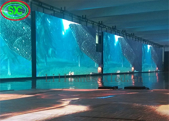 100000 ore di durata P3.91 Display di segnaletica per tende a rete a LED all'interno con densità di pixel 65410 e trasparenza chiara
