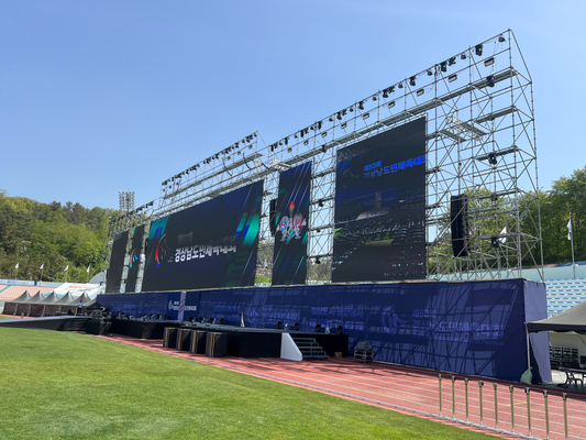 P3.91 Display a LED interno Display a schermo in alluminio stampato Display HD Full Color Stage 500x1000 Cabinet