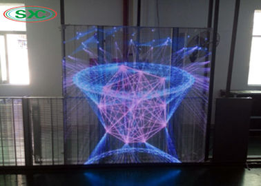 Grande angolo di visione trasparente schermo a griglia a LED a colori piatti 3 anni di garanzia