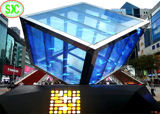 Prezzo buono Colore pieno trasparente della video esposizione del LED P7.8125 millimetro per la pubblicità all'aperto in linea